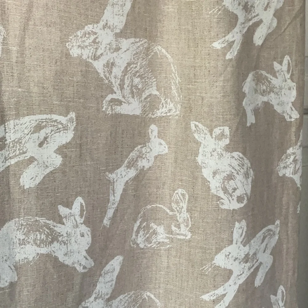 Pottery Barn Bunnies and Rabbits table runner and 10 napkins. New-never used.